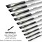10 PCS Angular Paint Brush Set, Soft Anti-Shedding Nylon Hair Long Handle Angled Paint Brushes, Suitable for Artists and Beginners for Watercolor, Acrylics, Ink, Gouache, Oil, Tempera
